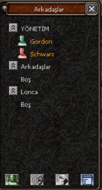 Oyun icinde aktif GM listesi