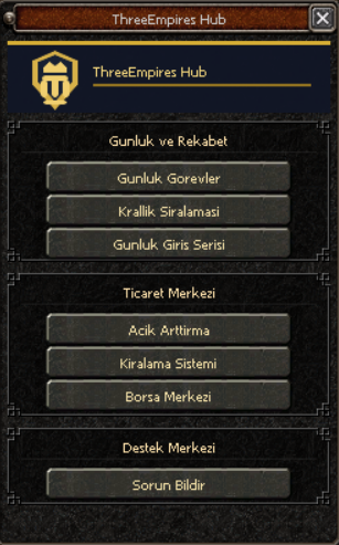 ThreeEmpires Destek Merkezi