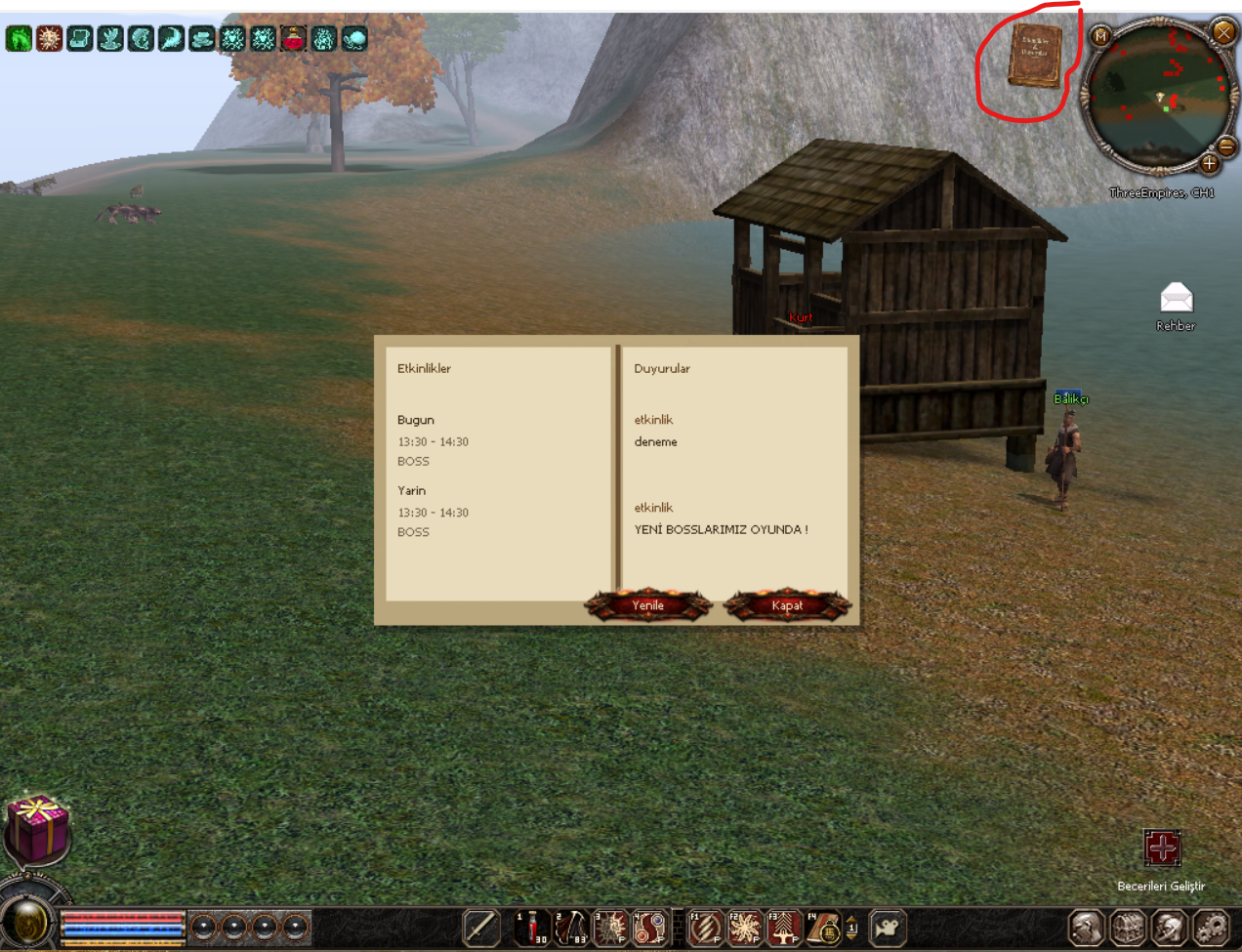 ThreeEmpires Duyuru ve Etkinlik Defteri